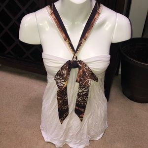 Tie front tank top